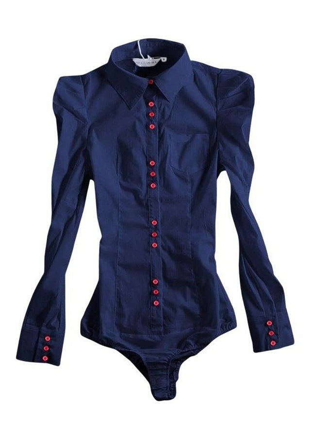 Kayla Bodysuits Long Sleeve Shirt - Fashion Pov
