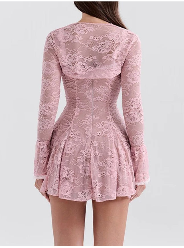 Kayla Long Sleeve Mini Dress - Fashion Pov