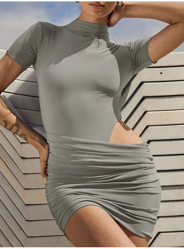 Kayla Short Sleeve Mini Dress - Fashion Pov