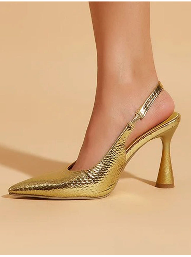Khloe Mules Stiletto High Heel Shoe - Fashion Pov