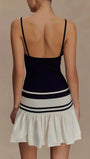 Lana Striped Ruffle Mini Dress - Fashion Pov