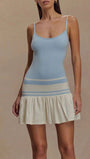 Lana Striped Ruffle Mini Dress - Fashion Pov