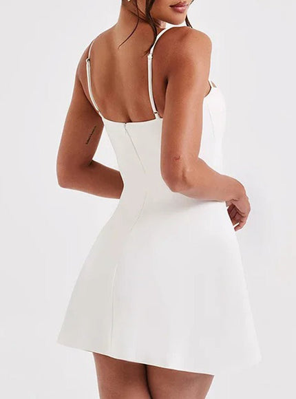 Laura Off Shoulder Backless Mini Dress - Fashion Pov