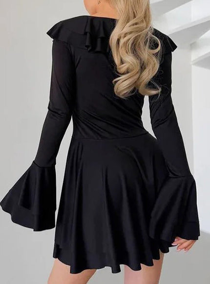 Lennon Ruffled Mini Dress - Fashion Pov