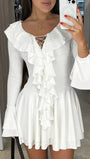 Lennon Ruffled Mini Dress - Fashion Pov