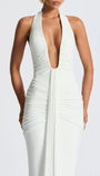 Liana Deep - V Halter Maxi Dress - Fashion Pov