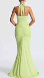 Liana Deep - V Halter Maxi Dress - Fashion Pov