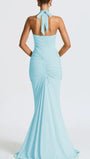 Liana Deep - V Halter Maxi Dress - Fashion Pov