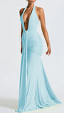 Liana Deep - V Halter Maxi Dress - Fashion Pov