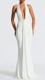 Liana Deep - V Halter Maxi Dress - Fashion Pov