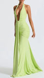 Liana Deep - V Halter Maxi Dress - Fashion Pov