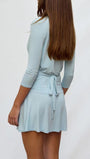Lila Plunge Ruched Mini Dress - Fashion Pov