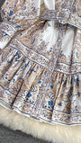 Liliana Ruffle Single Breasted Midi Dress - Fashion Pov