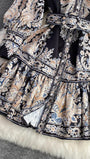 Liliana Ruffle Single Breasted Midi Dress - Fashion Pov