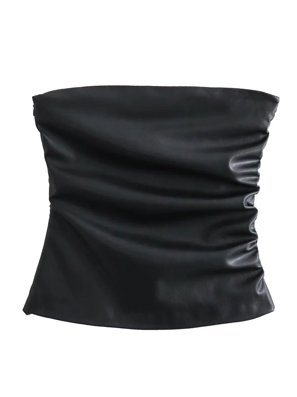 Lillian Leather Short Top - Fashion Pov