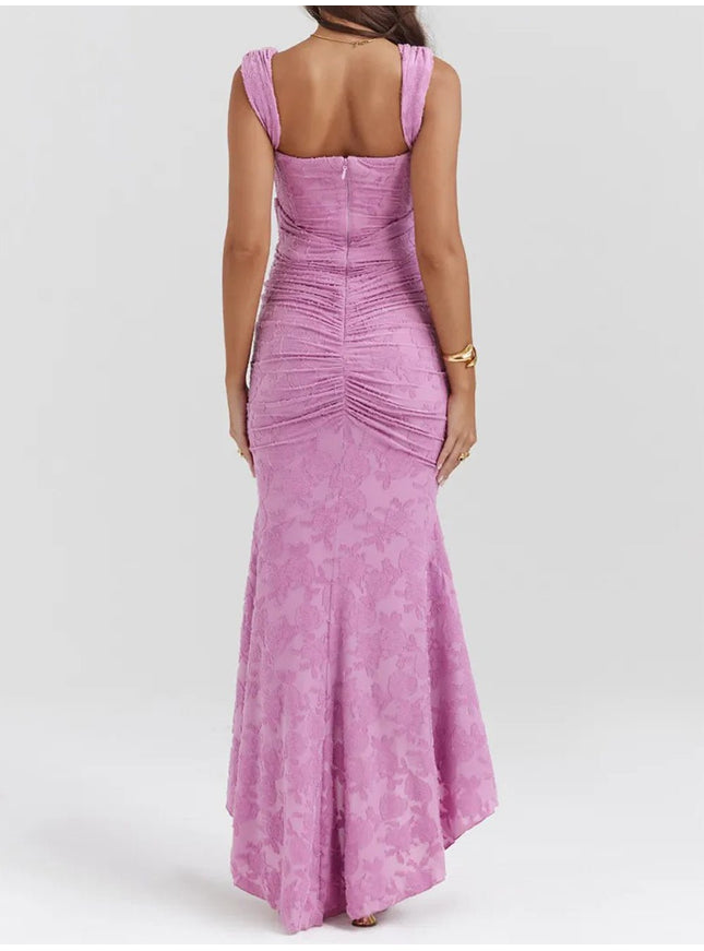 Lilly Off Shoulder Backless Midi Dress - Fashion Pov