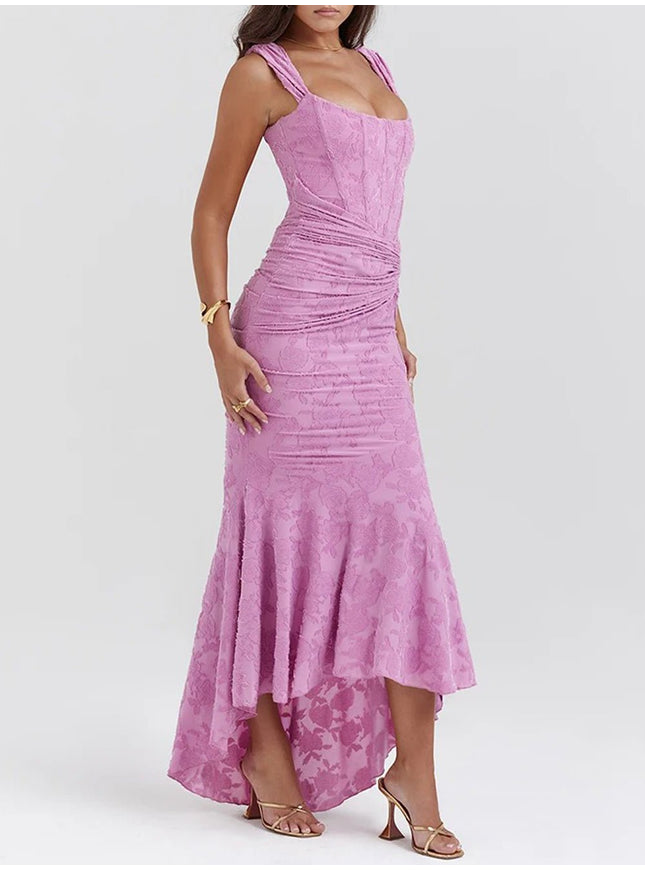 Lilly Off Shoulder Backless Midi Dress - Fashion Pov