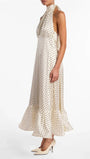 Lilou Polka Dot Halter Maxi Dress - Fashion Pov