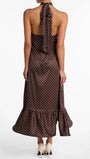 Lilou Polka Dot Halter Maxi Dress - Fashion Pov