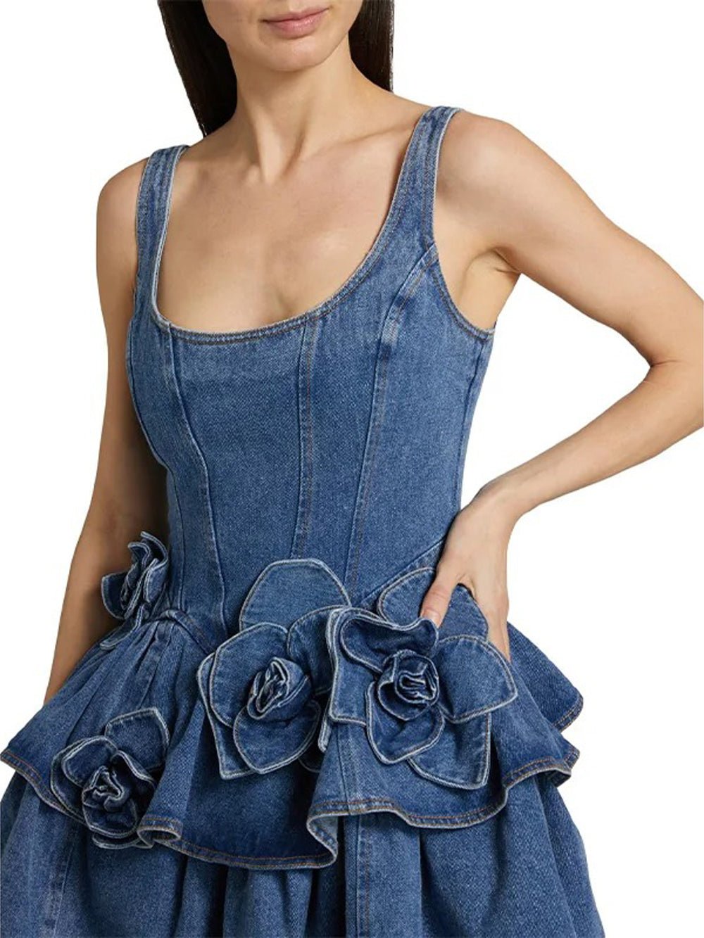 London Denim Mini Dress - Fashion Pov