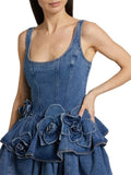 London Denim Mini Dress - Fashion Pov