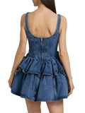 London Denim Mini Dress - Fashion Pov