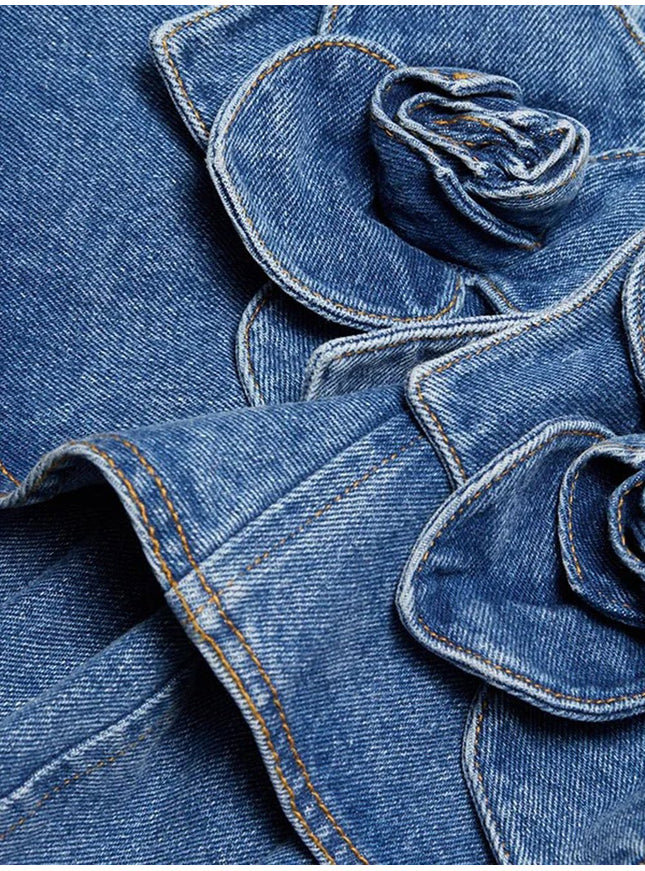 London Denim Mini Dress - Fashion Pov