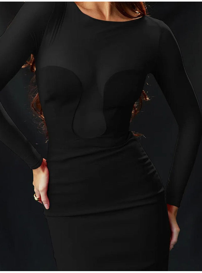 Lucia Backless Split Bodycon Midi Dress - Fashion Pov