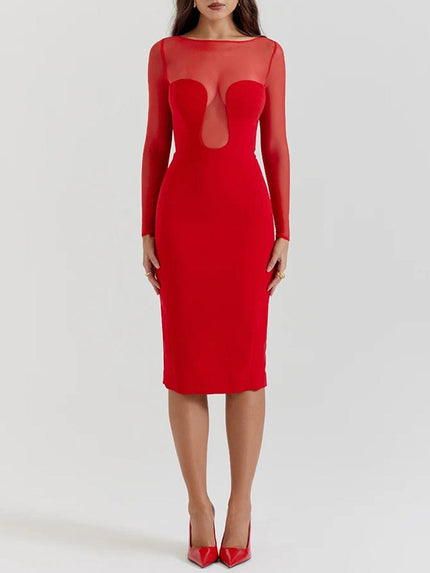 Lucia Backless Split Bodycon Midi Dress - Fashion Pov
