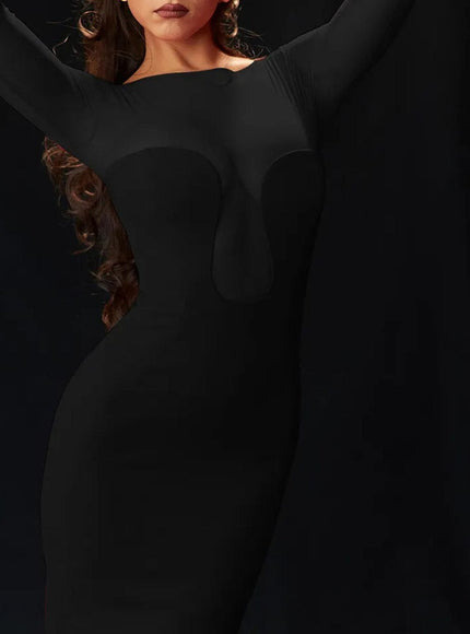 Lucia Backless Split Bodycon Midi Dress - Fashion Pov