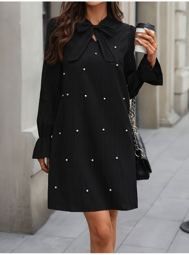 Lucia Neck Mini Dress - Fashion Pov