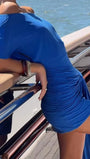 Lucia Off Shoulder Sash Mini Dress - Fashion Pov