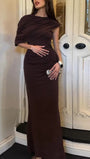 Lucienne Draped One Shoulder Maxi Dress - Fashion Pov