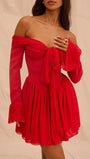 Lucy Off Shoulder Backless Mini Dress - Fashion Pov