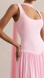 Luna Pleated Drop Waist Maxi Dress - Fashion Pov