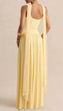 Luna Pleated Drop Waist Maxi Dress - Fashion Pov
