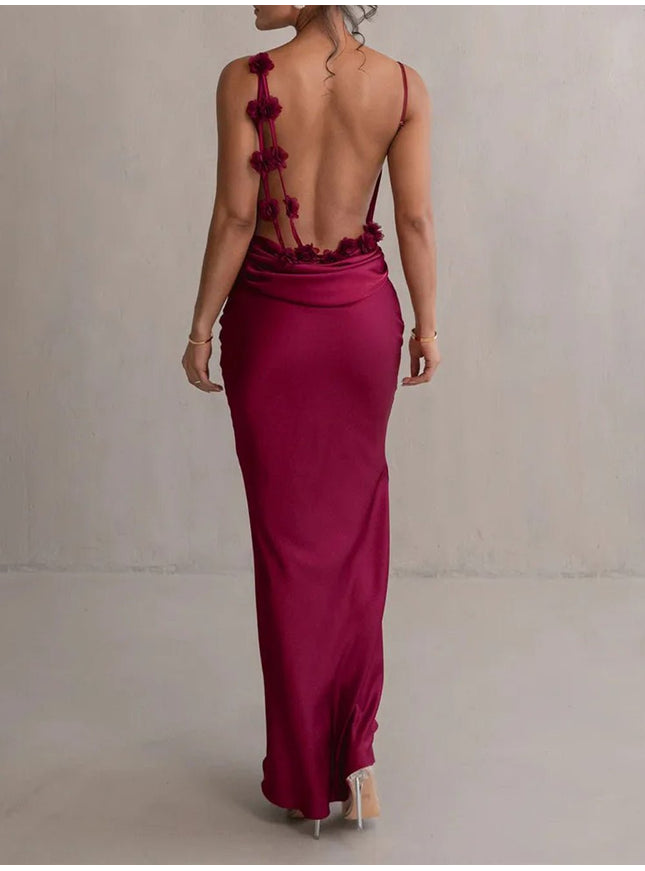 Madeleine Backless Bodycon Maxi Dress - Fashion Pov