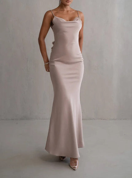 Madeleine Backless Bodycon Maxi Dress - Fashion Pov