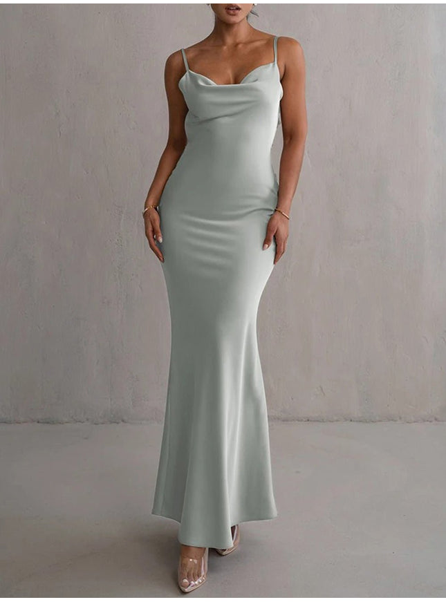 Madeleine Backless Bodycon Maxi Dress - Fashion Pov