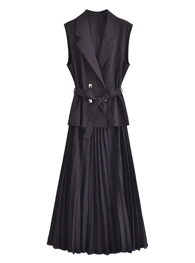 Madeleine Sleeveless Midi Dress - Fashion Pov
