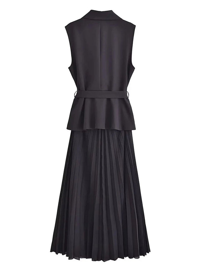Madeleine Sleeveless Midi Dress - Fashion Pov