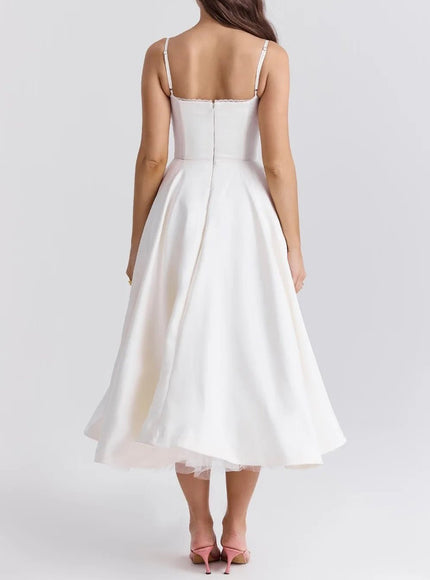 Madeline Backless Midi Dress - Fashion Pov