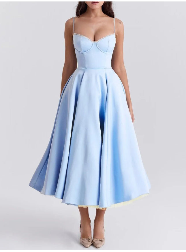 Madeline Backless Midi Dress - Fashion Pov