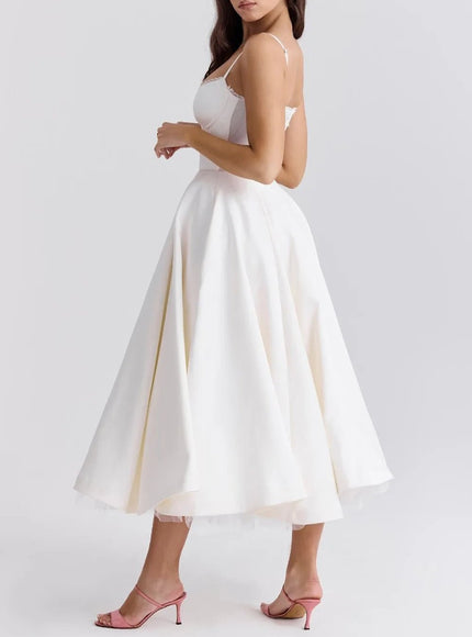Madeline Backless Midi Dress - Fashion Pov