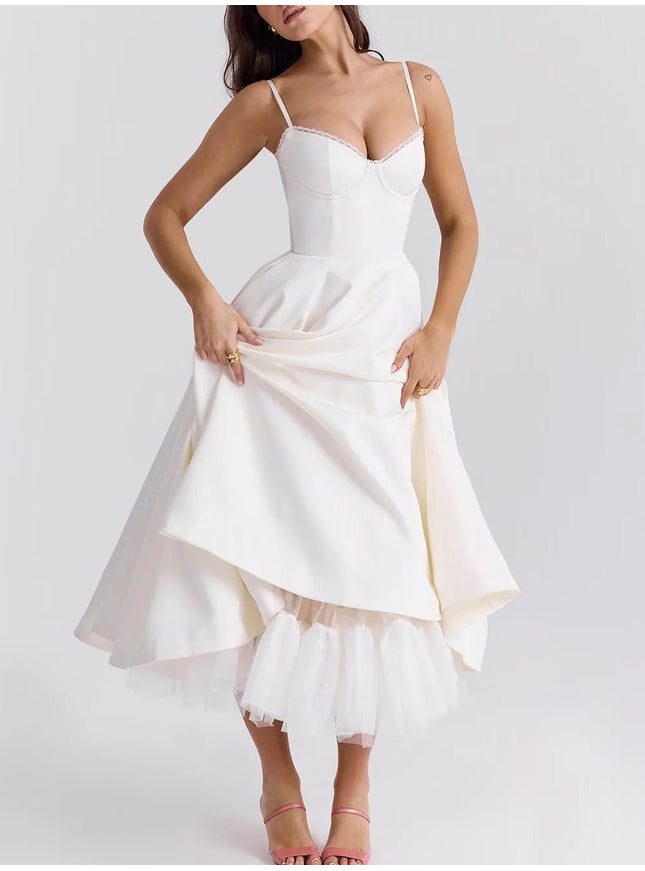 Madeline Backless Midi Dress - Fashion Pov
