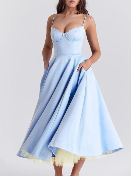 Madeline Backless Midi Dress - Fashion Pov