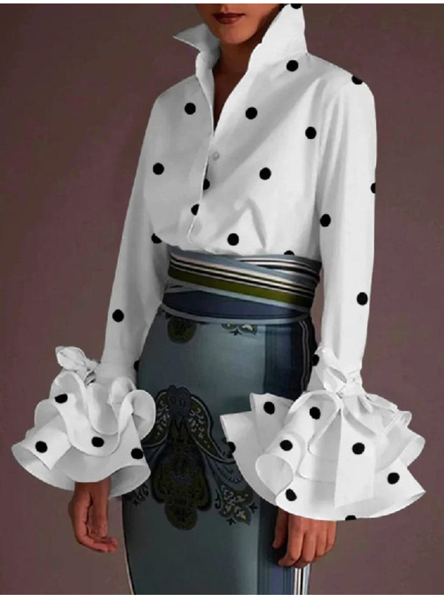 Madeline Flared Sleeves Shirt - Fashion Pov
