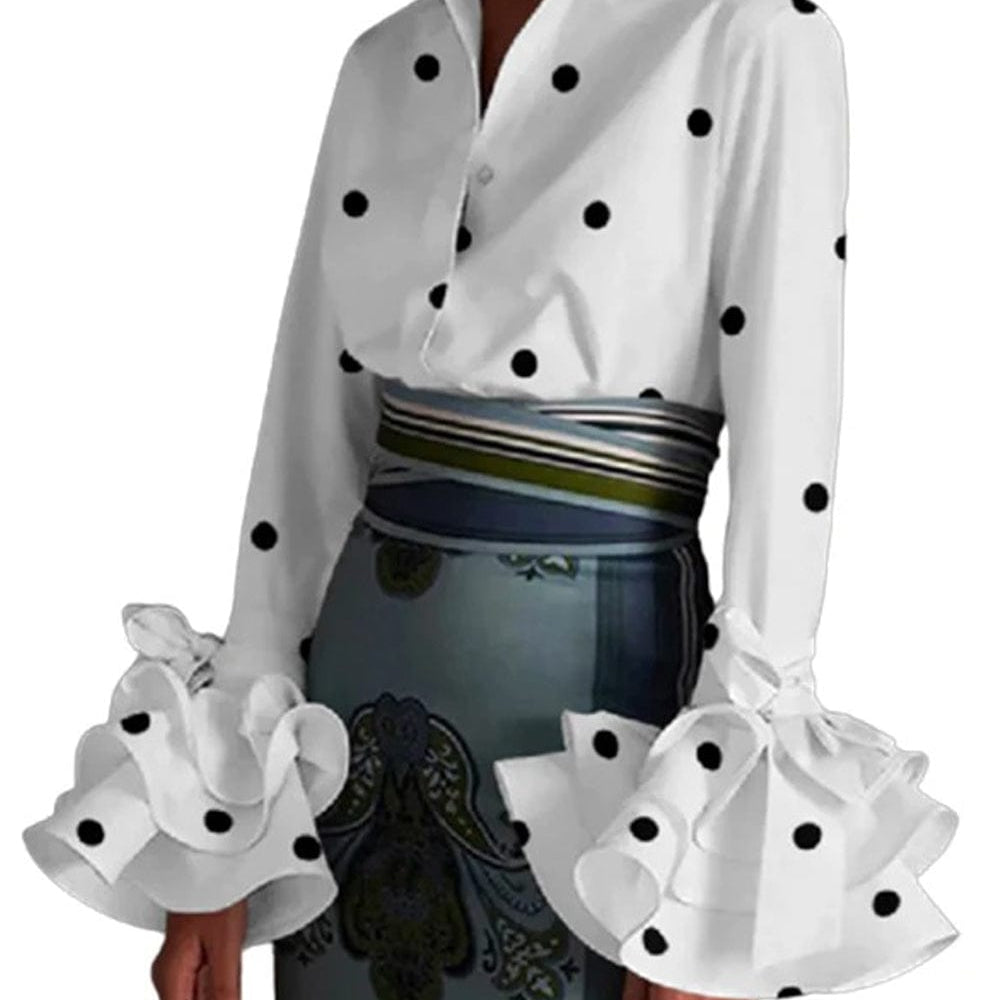 Madeline Flared Sleeves Shirt - Fashion Pov