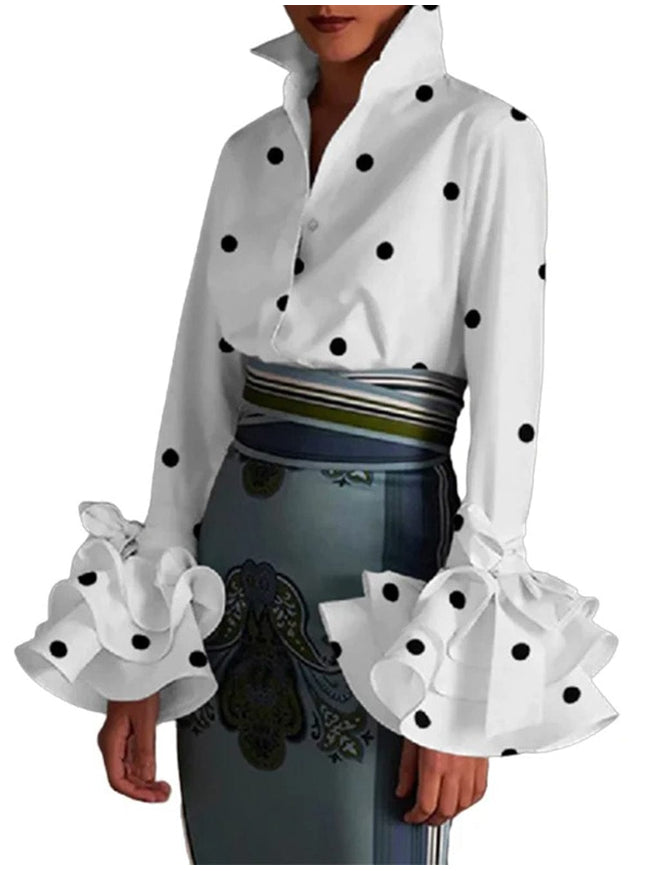Madeline Flared Sleeves Shirt - Fashion Pov