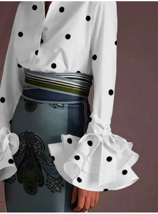 Madeline Flared Sleeves Shirt - Fashion Pov